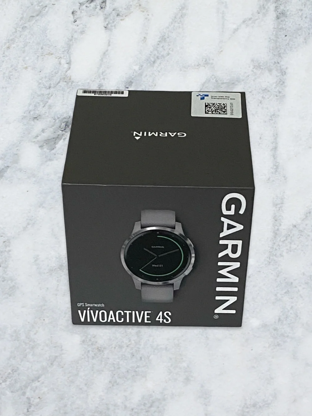 Garmin Vivoactive 4S GPS Smartwatch 40mm‎ Fiber-Reinforced Gray Silicone band